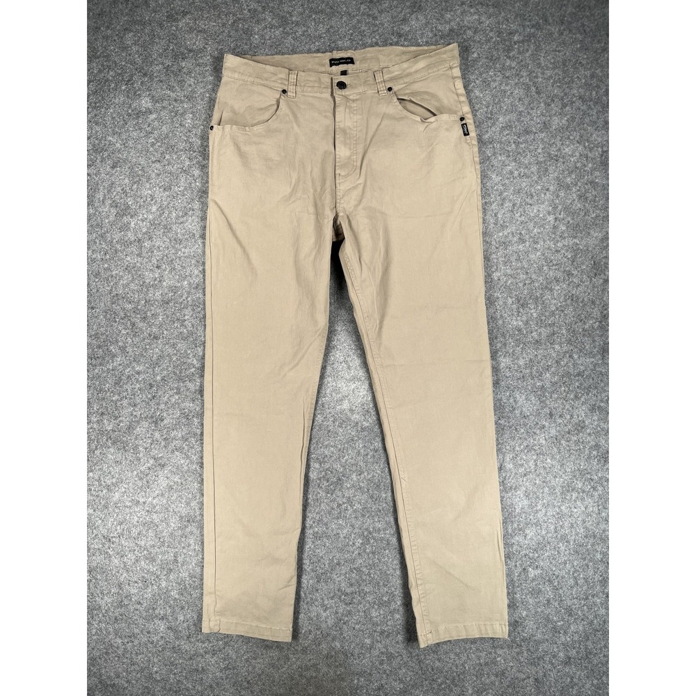 Silver Jeans Co Pants Mens 36 Khaki Beige‎ Ashton 1349 Slim Fit Stretch Casual